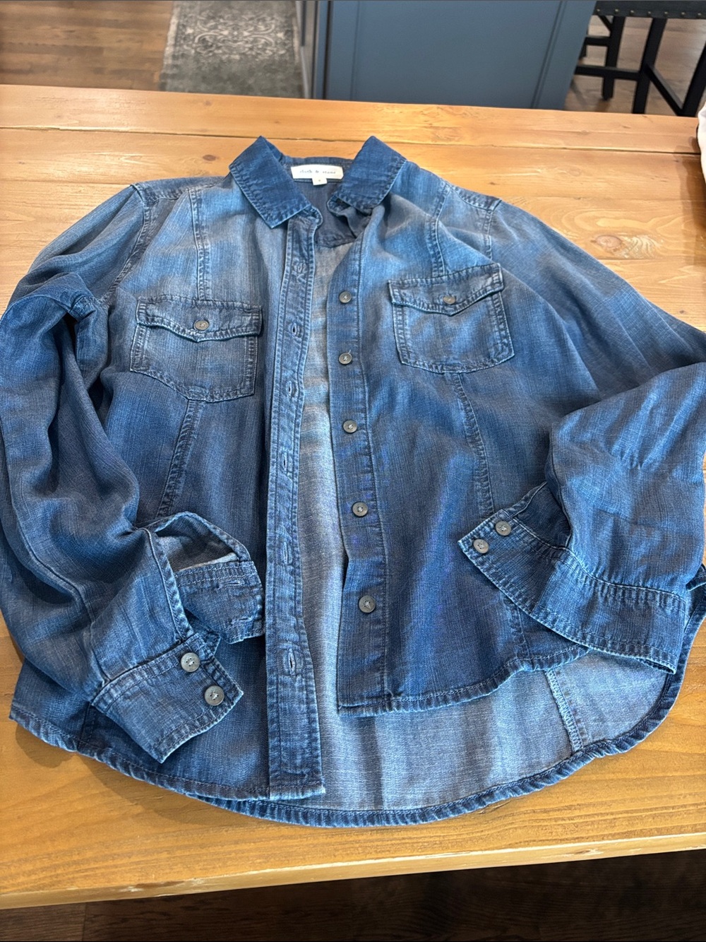 cloth & stone Indigo Denim Shirt